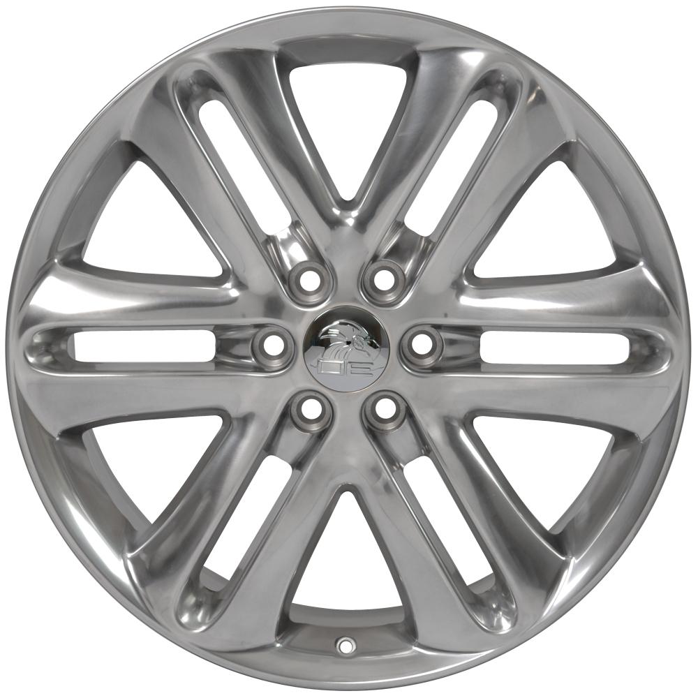 22" Replica Wheel FR76 Fits Ford F150 22x9 Polished Wheel