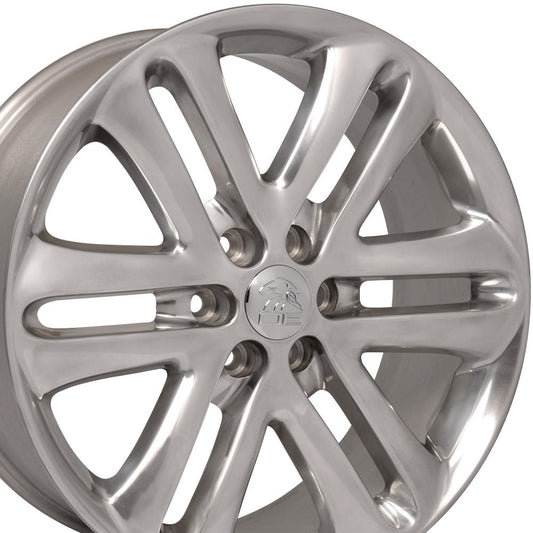22" Replica Wheel FR76 Fits Ford F150 22x9 Polished Wheel