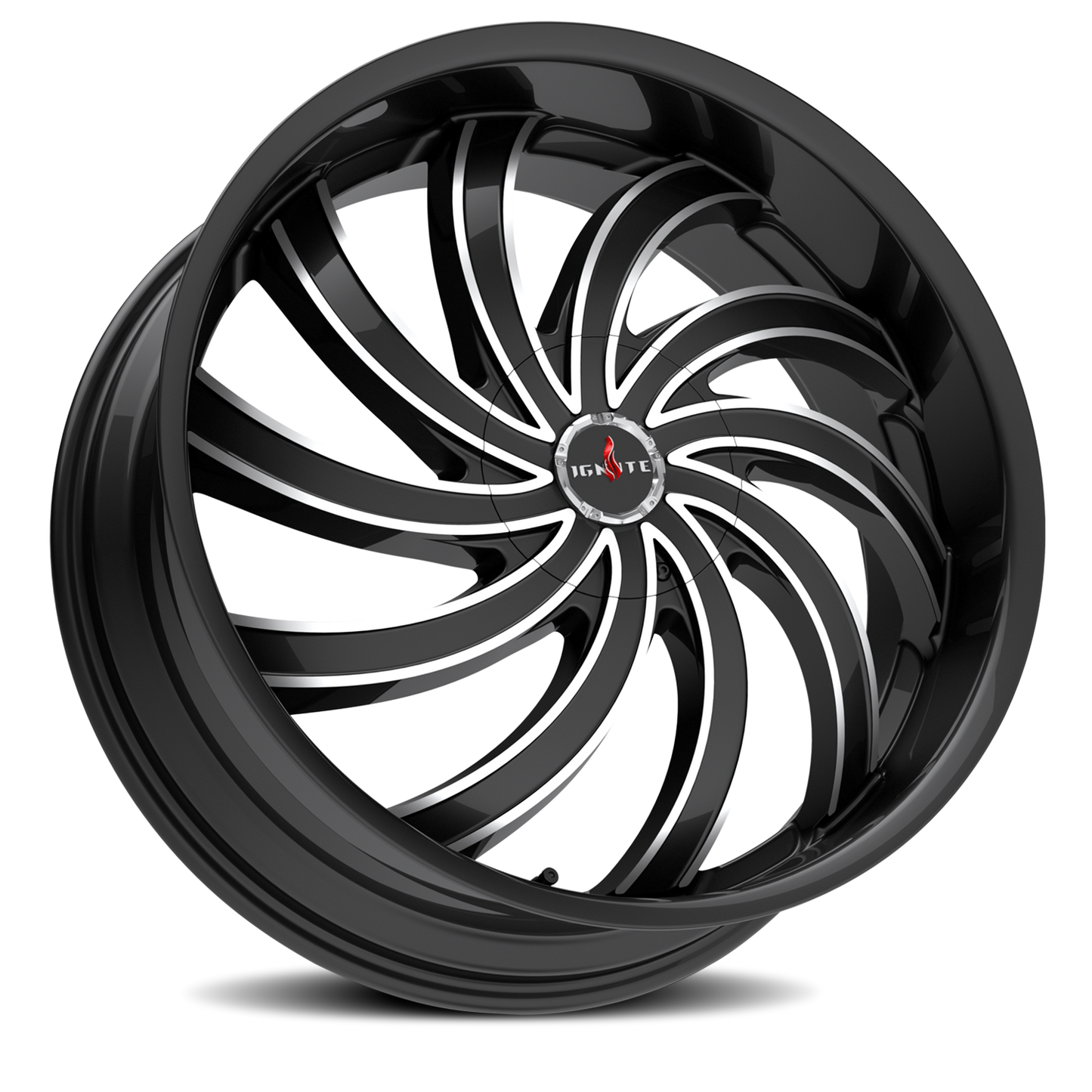 IGNITE G04 FLAME 20X8.5 35MM 5X114.3/5X120 GLOSS BLACK MILLED | G0408550135GBML