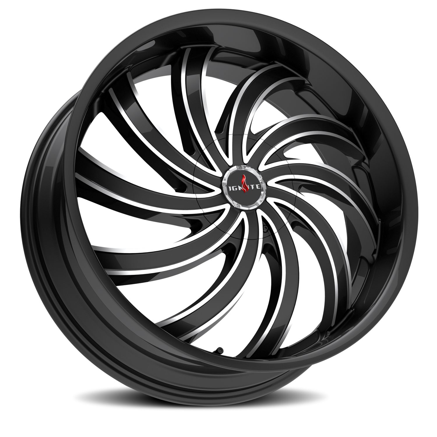 IGNITE G04 FLAME 20X8.5 35MM 5X112/5X115 GLOSS BLACK MILLED | G0408550235GBML