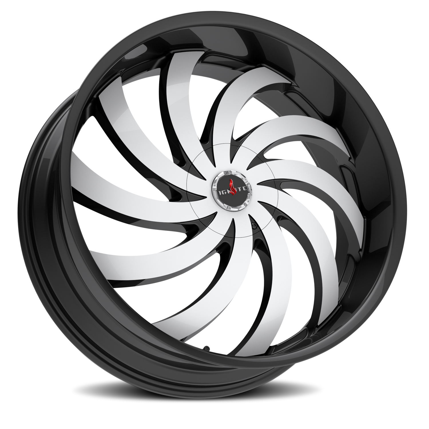 IGNITE G04 FLAME 20X8.5 35MM 5X114.3/5X120 GLOSS BLACK MACHINED | G0408550135GBM