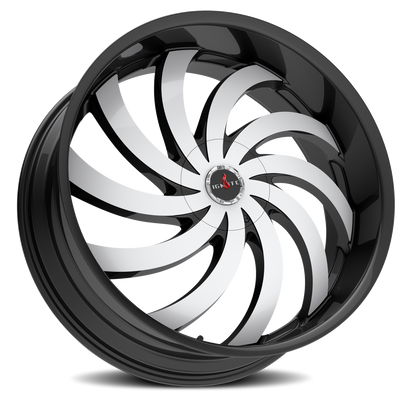 IGNITE G04 FLAME 22X9.5 15MM 5X115/5X120 GLOSS BLACK MACHINED | G0429551615GBM