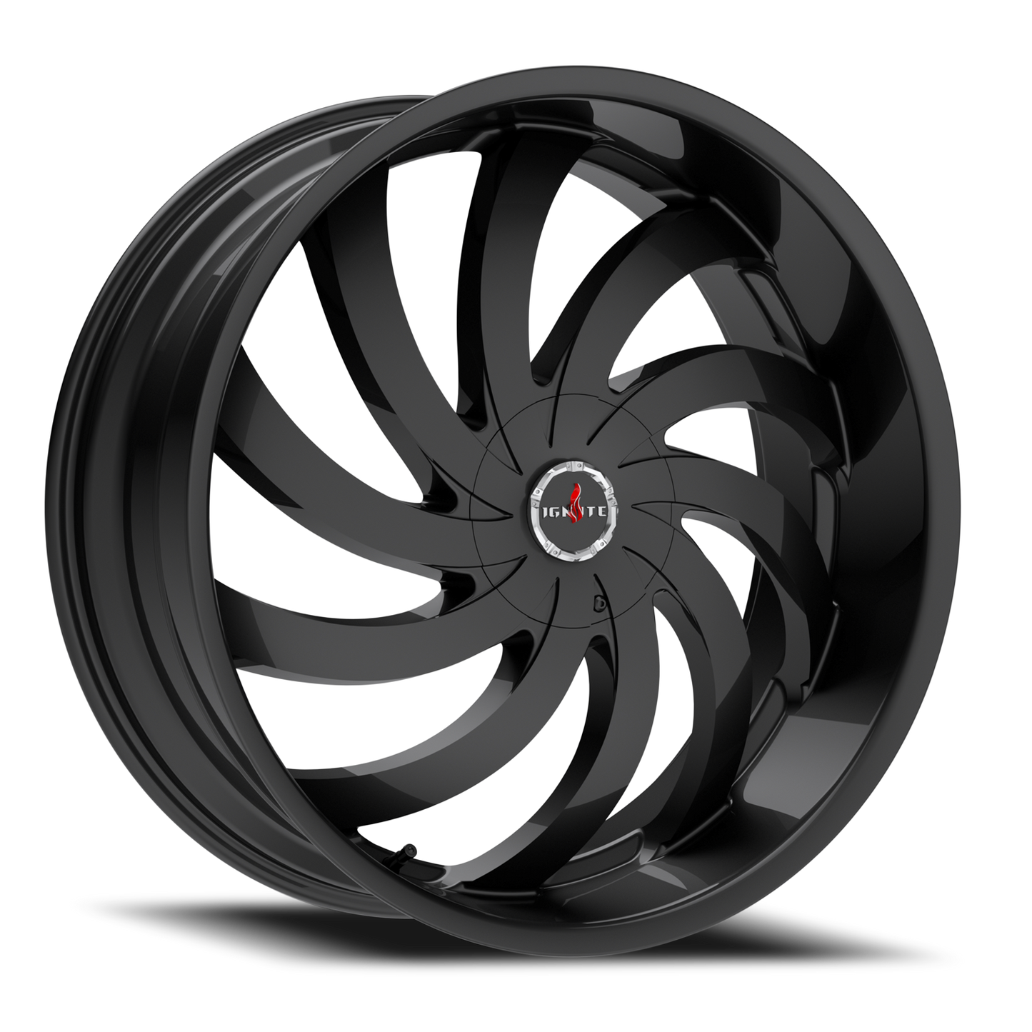 IGNITE G04 FLAME 20X8.5 35MM 5X114.3/5X120 ALL GLOSS BLACK | G0408550135GB