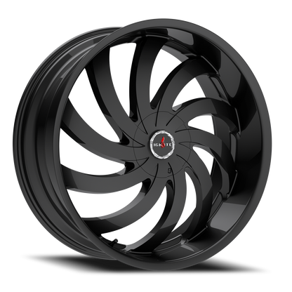IGNITE G04 FLAME 20X8.5 35MM 5X114.3/5X120 ALL GLOSS BLACK | G0408550135GB