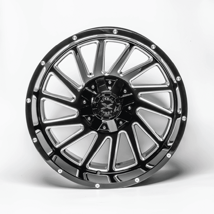Xtreme Force XF-Twist 20x10 -25 5x139/5x150 Black Milled