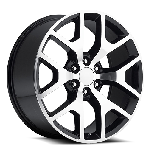 O.E. REVOLUTION G-04 26X10 31 6X139.7 GLOSS BLACK & MACHINED