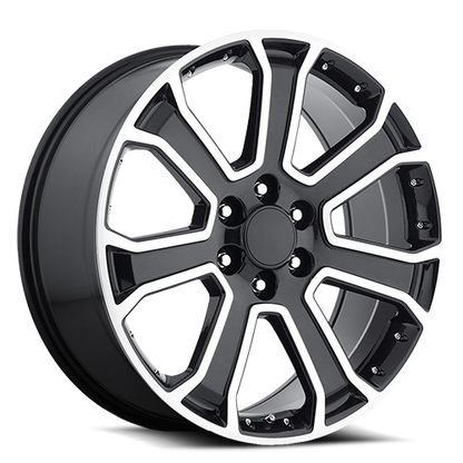 O.E. REVOLUTION G-06 22X9 31 6X139.7 GLOSS BLACK & MILLED