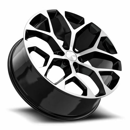 O.E. REVOLUTION G-09 24X10 24 6X139.7 GLOSS BLACK & MACHINED