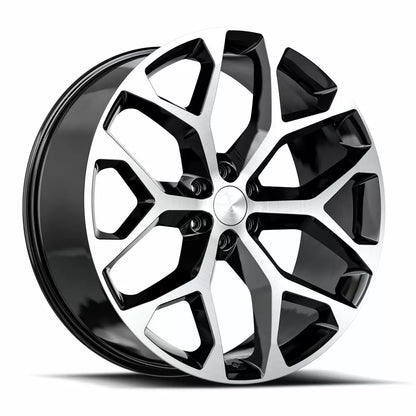 O.E. REVOLUTION G-09 24X10 24 6X139.7 GLOSS BLACK & MACHINED