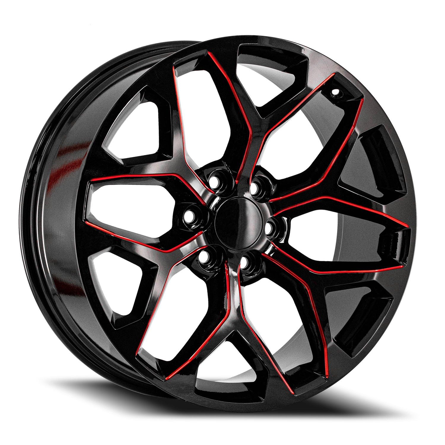 O.E. REVOLUTION G-09 26X10 31 6X139.7 GLOSS BLACK & RED MILLED