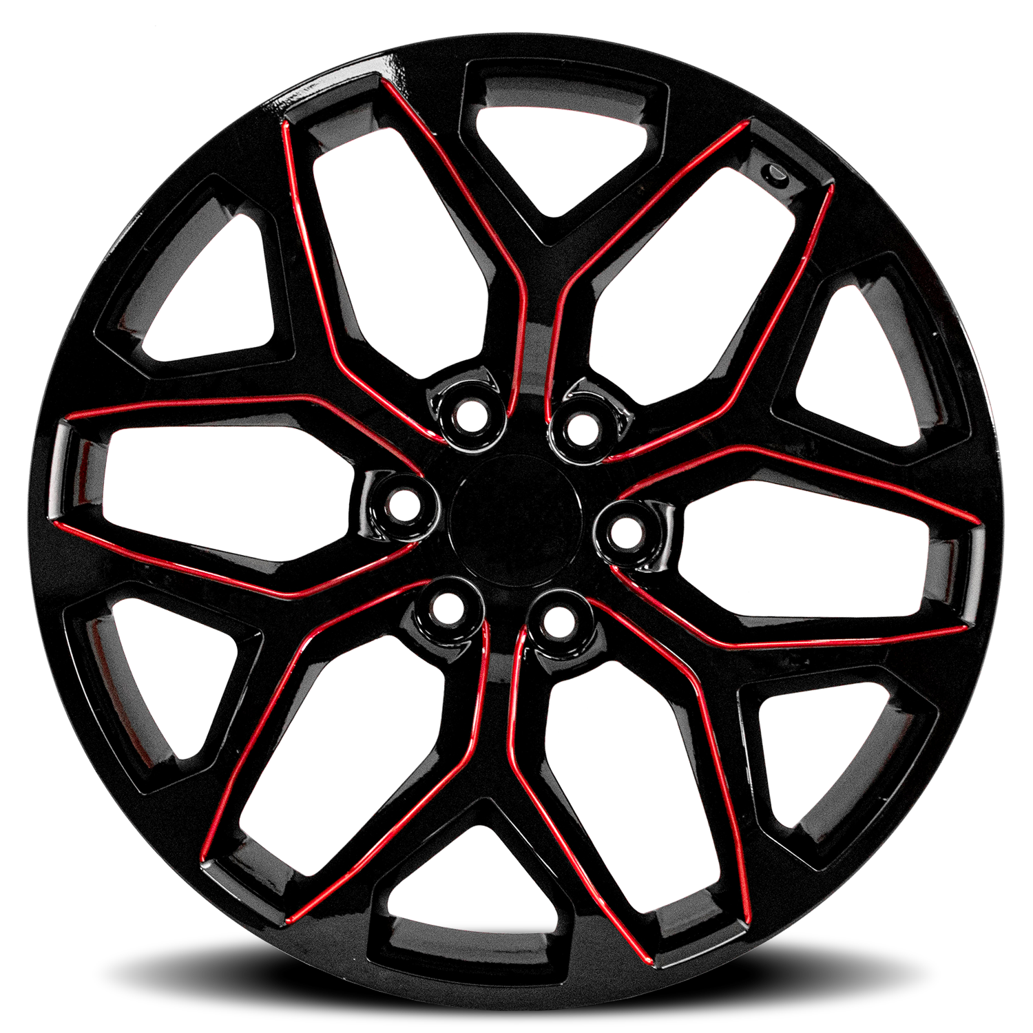 O.E. REVOLUTION G-09 26X10 31 6X139.7 GLOSS BLACK & RED MILLED