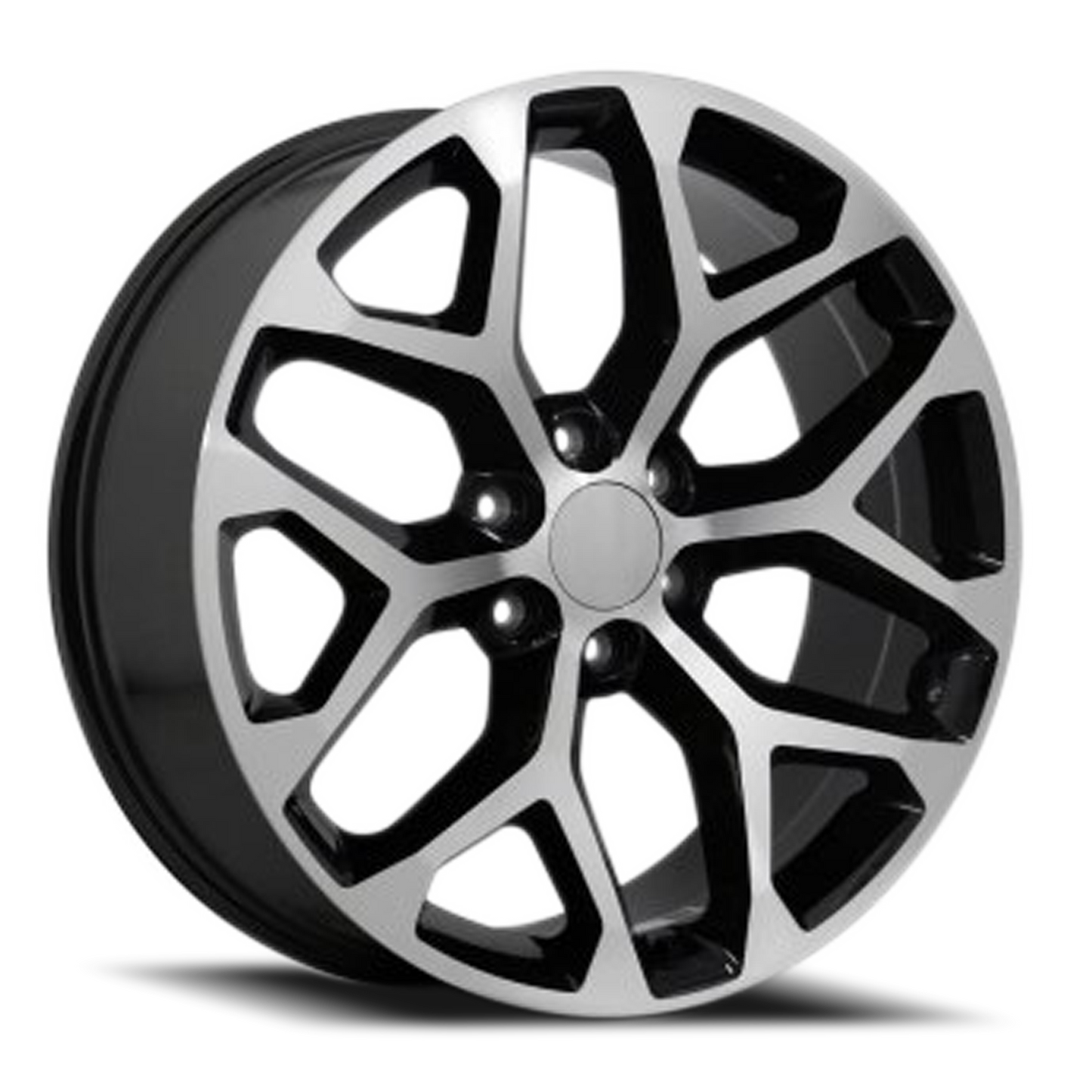 O.E. REVOLUTION G-09 26X10 24 6X139.7 GLOSS BLACK & MACHINED