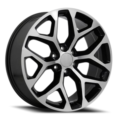 O.E. REVOLUTION G-09 26X10 31 6X139.7 GLOSS BLACK & MACHINED