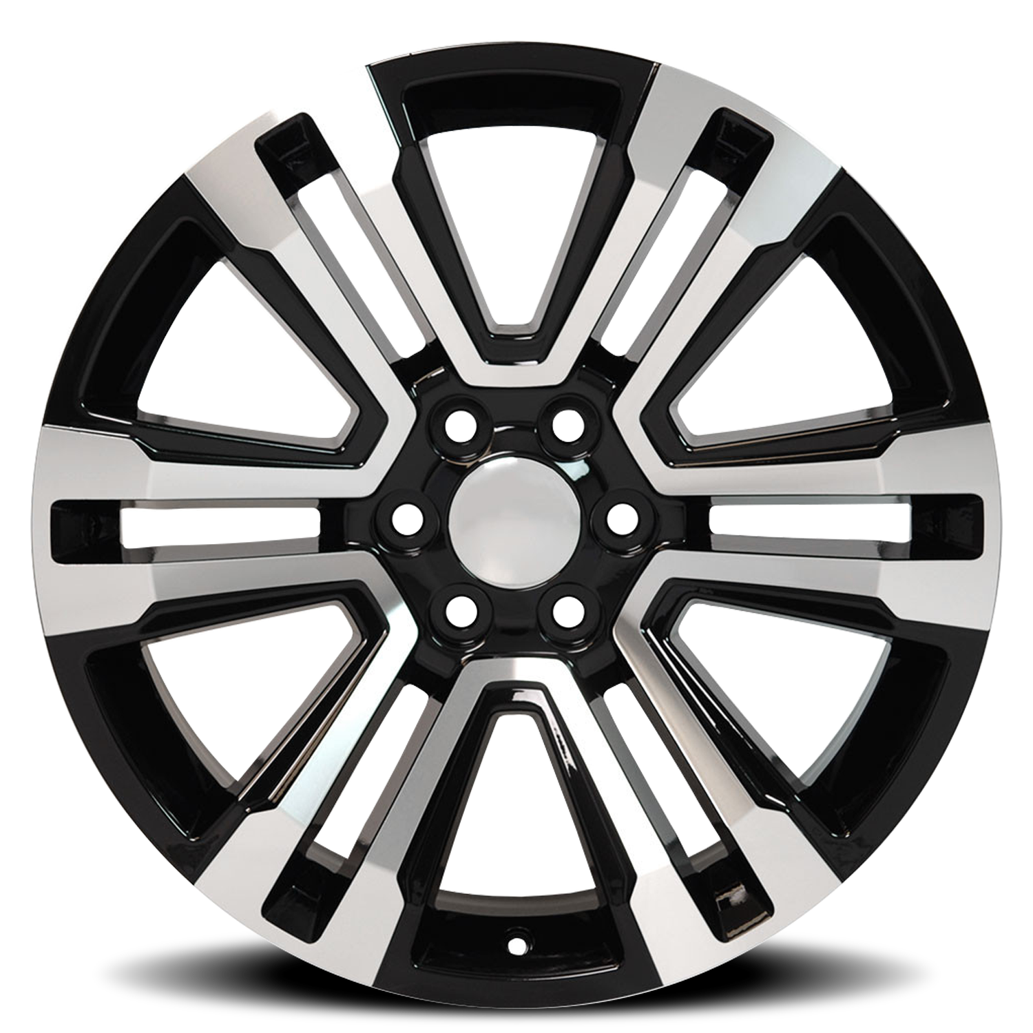 O.E. REVOLUTION G-10 26X10 24 6X139.7 GLOSS BLACK & MACHINED