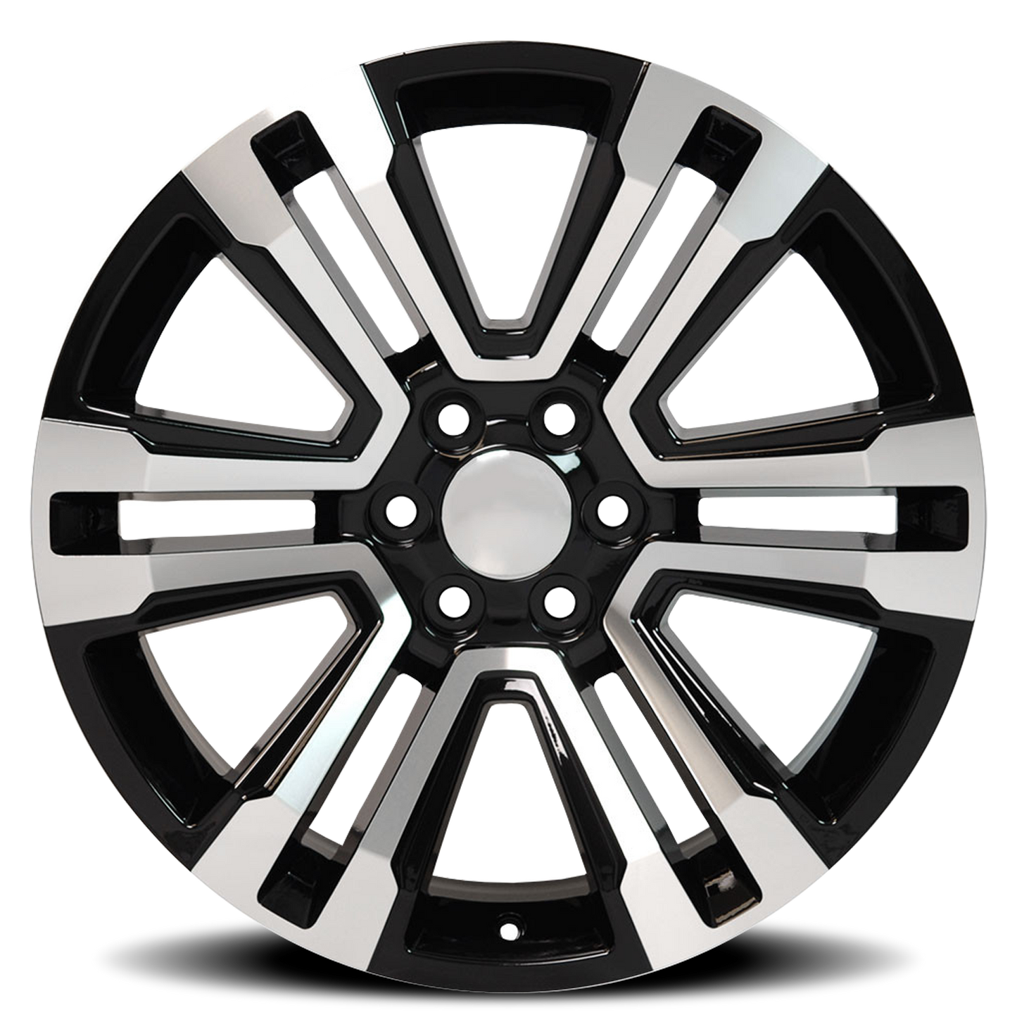 O.E. REVOLUTION G-10 22X9 24 6X139.7 GLOSS BLACK & MACHINED