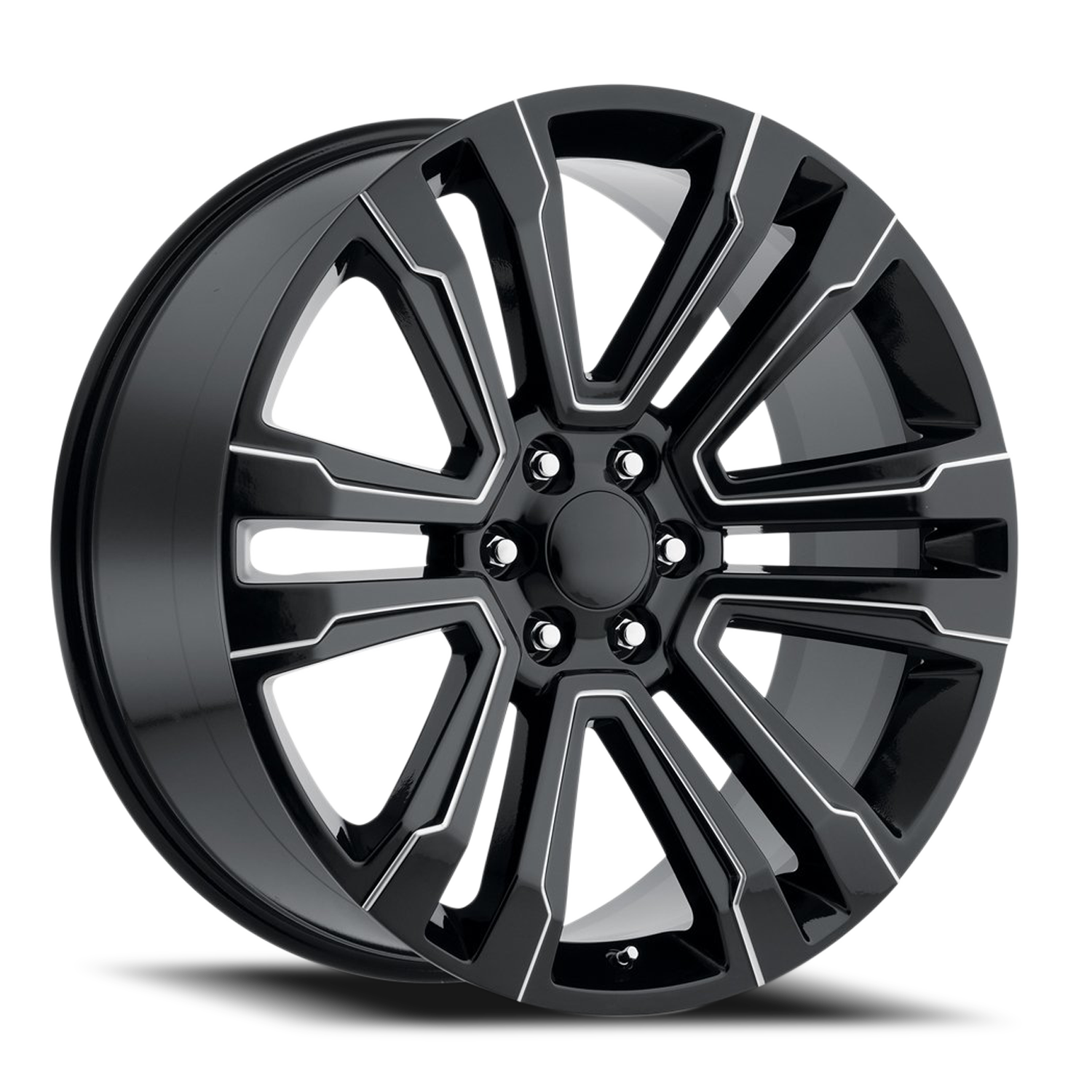 O.E. REVOLUTION G-10 24X10 24 6X139.7 GLOSS BLACK & MILLED