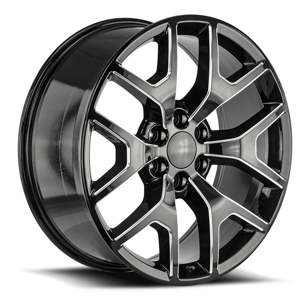 Strada Wheel Replicas GMC Sierra R150 24x10 31 6x139.7 Gloss Black Milled