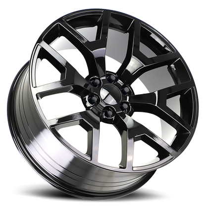 Strada Wheel Replicas GMC Sierra R150 22x9 31 6x139.7 Gloss Black
