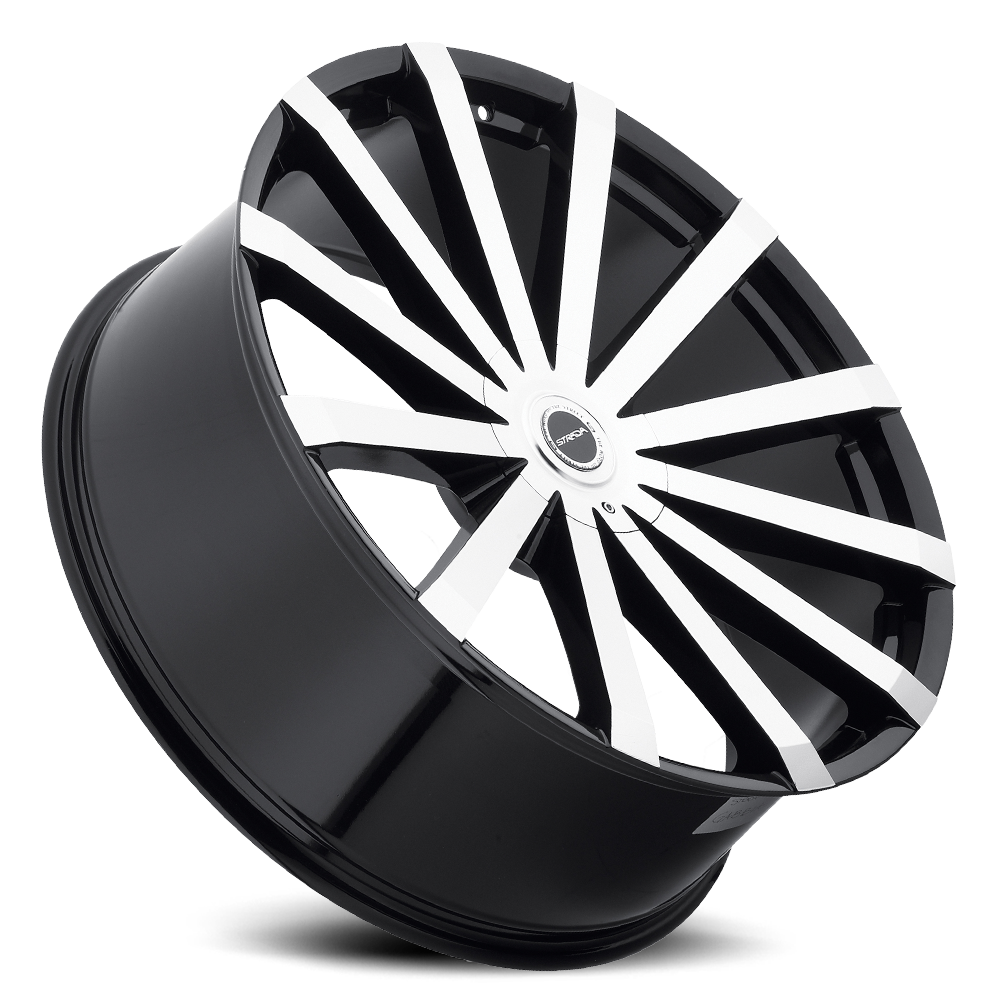 STRADA S50 GABBIA 20X8.5 15MM 5X115/5X120 GLOSS BLACK MACHINED | S50050115GBM