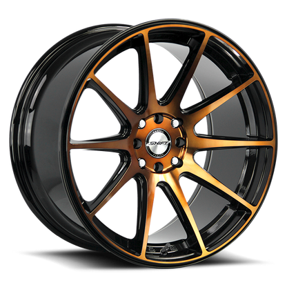 SHIFT H34 GEAR 18X9 30MM 5X114.3/5X120 BLACK MACHINED BRONZE | H34850130BMBZ