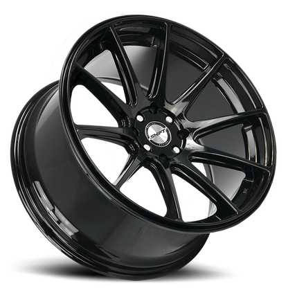 SHIFT H34 GEAR 18X9 30MM 4X100/4X114.3 ALL GLOSS BLACK | H34840030GB