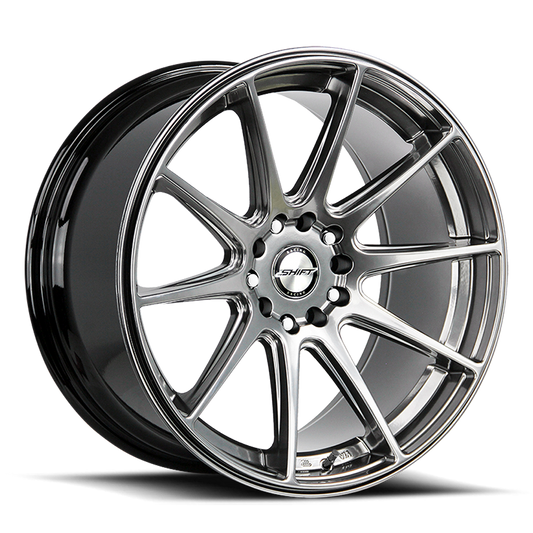 SHIFT H34 GEAR 18X9 30MM 5X100/5X114.3 PLATINUM SILVER | H34850030PS
