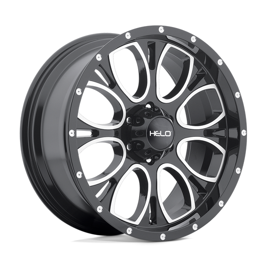 Helo HE879 - 17x9 -12mm 5x127 GLOSS BLACK MACHINED & MILLED Wheel | HE87979050312NYC