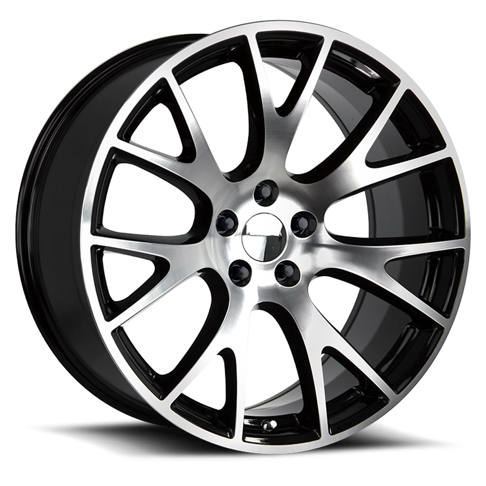 Strada Wheel Replicas Hellcat R161 20x9.5 20 5x115 Gloss Black Machine ...