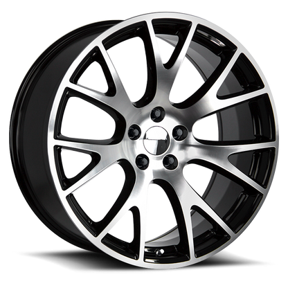 Strada Wheel Replicas Hellcat R161 20x9.5 20 5x115 Gloss Black Machined