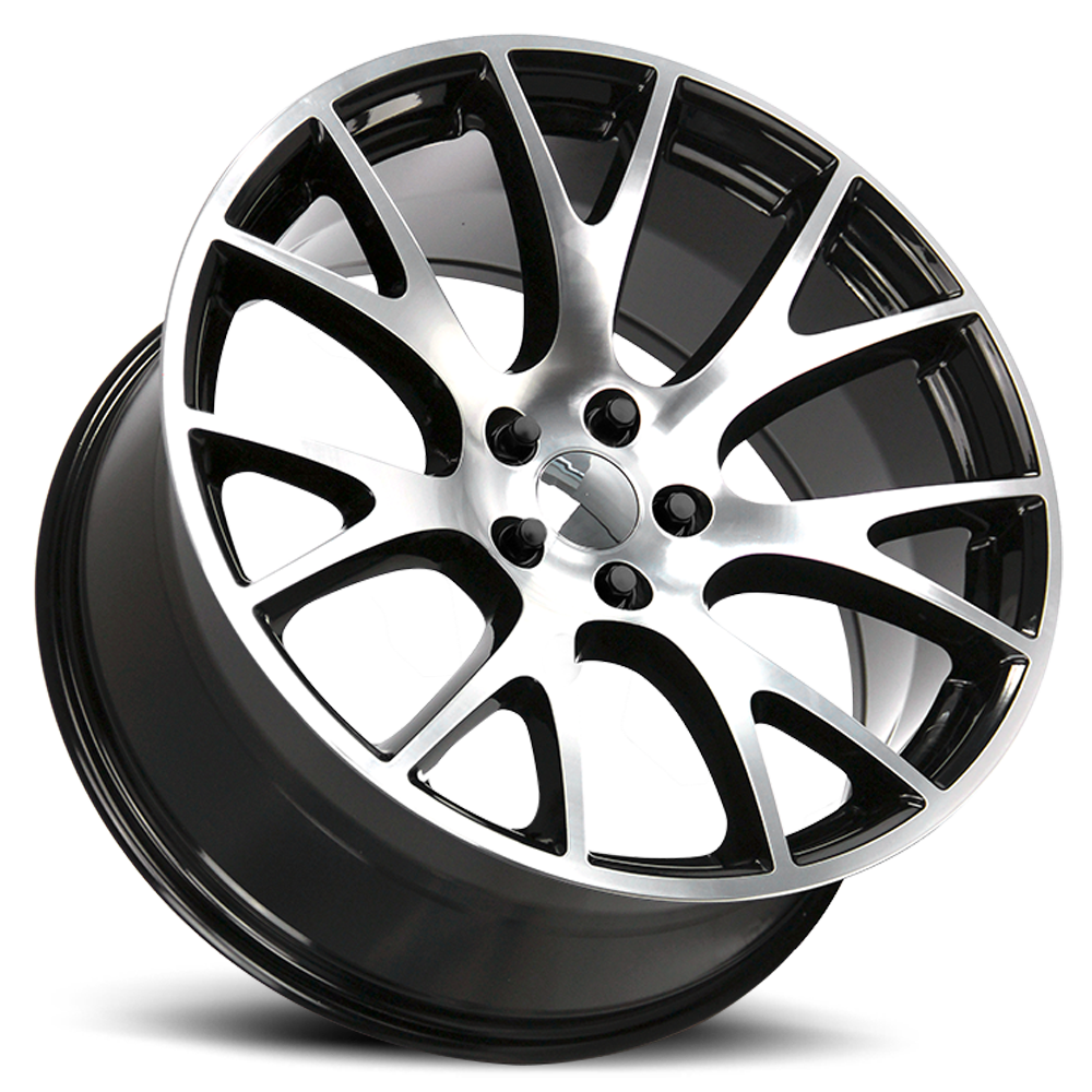 Strada Wheel Replicas Hellcat R161 20x9.5 20 5x115 Gloss Black Machined
