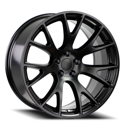 Strada Wheel Replicas Hellcat R161 22x9 18 5x115 Stealth Black