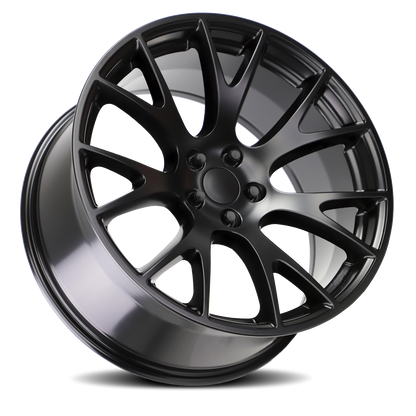 Strada Wheel Replicas Hellcat R161 22x9 18 5x115 Stealth Black