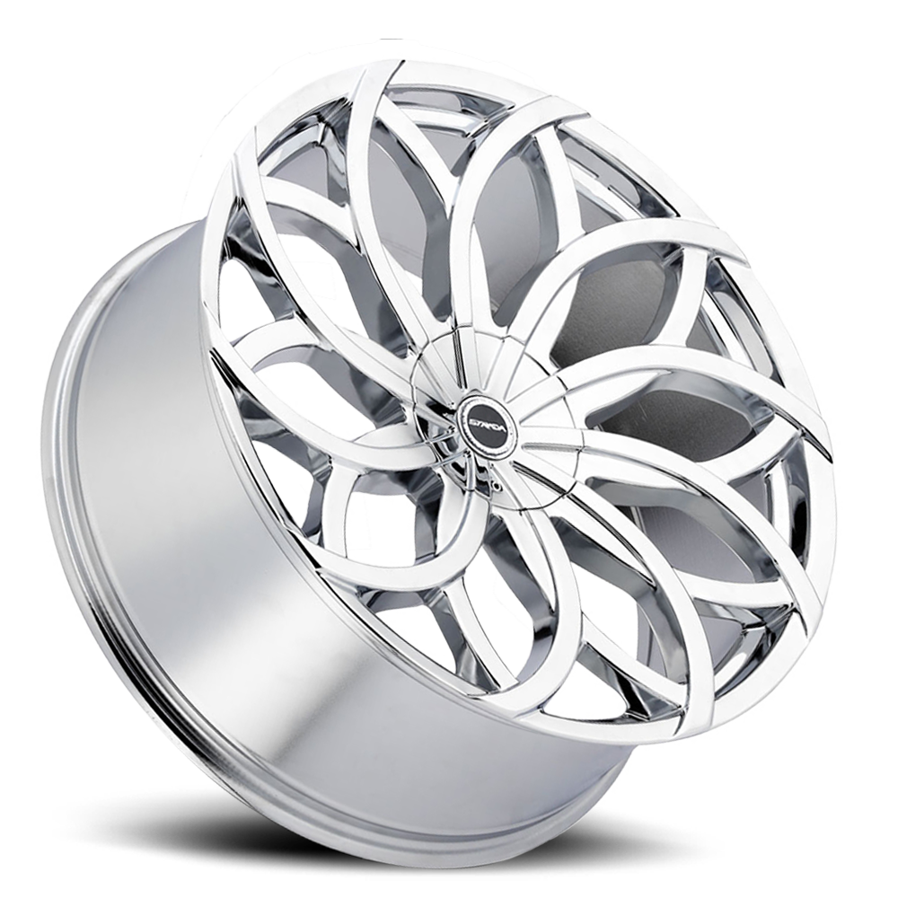 STRADA S61 HURACAN 22X9.5 15MM 5X115/5X120 CHROME | S61250115