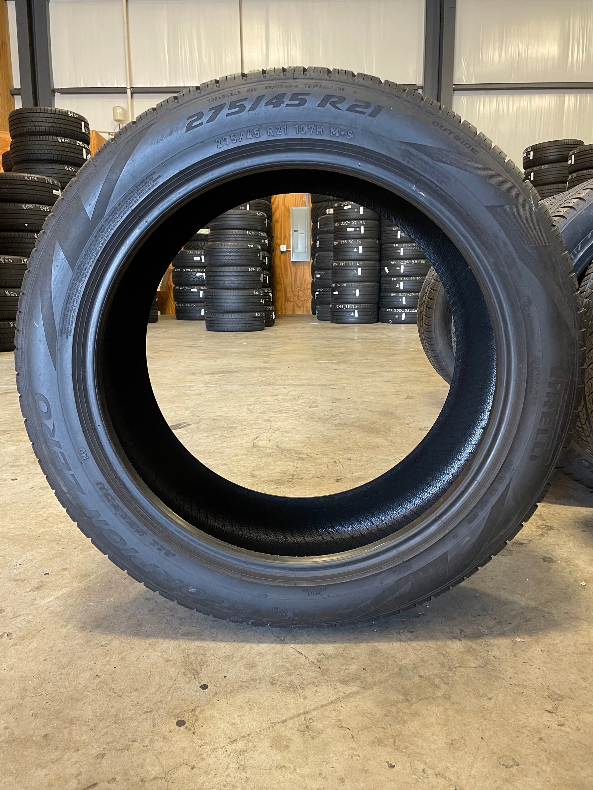 SET OF 4 275/45R21 Pirelli Scorpion Zero 107 H SL - Used Tires
