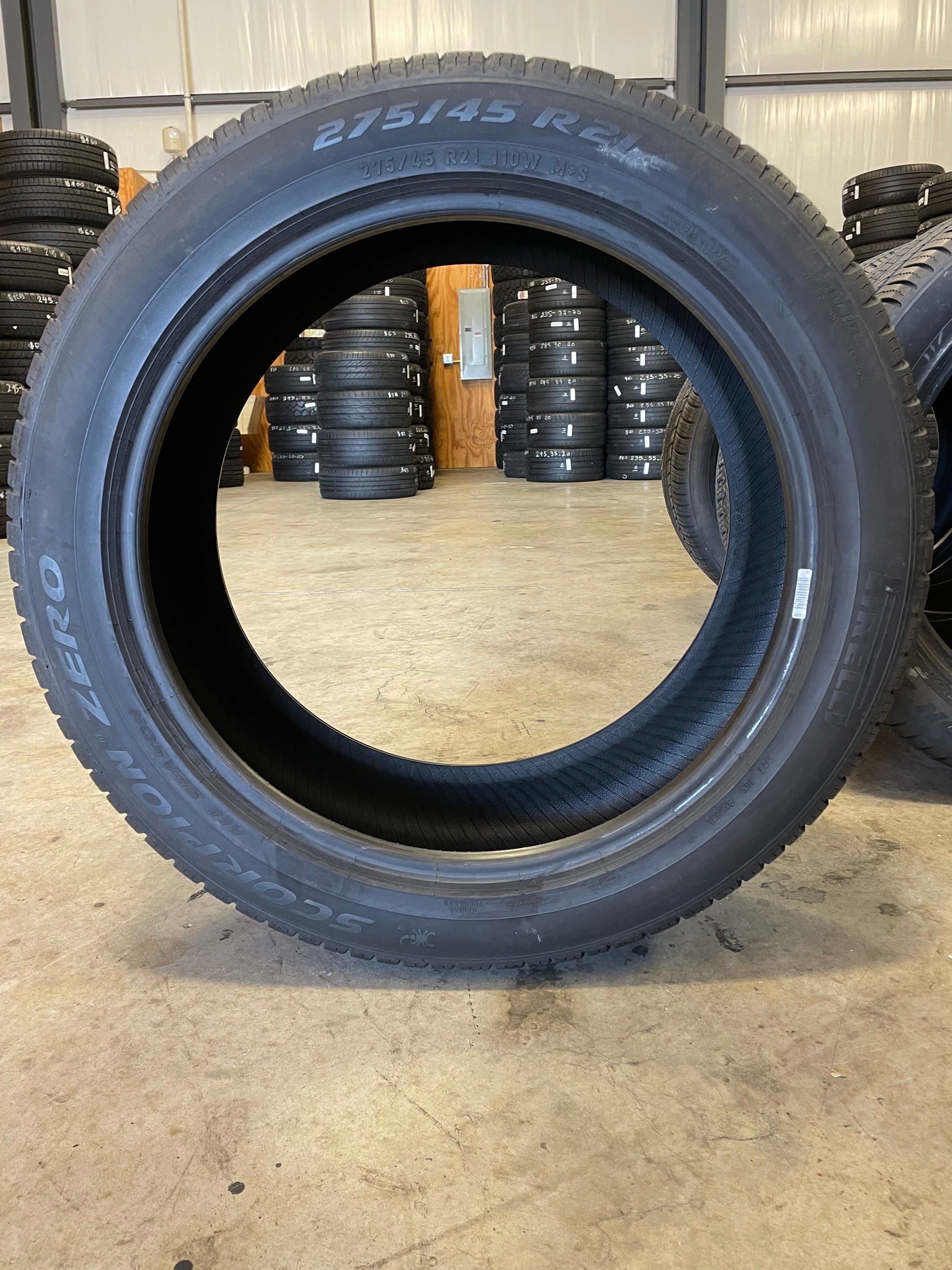 SET OF 4 275/45R21 Pirelli Scorpion Zero 107 H SL - Used Tires