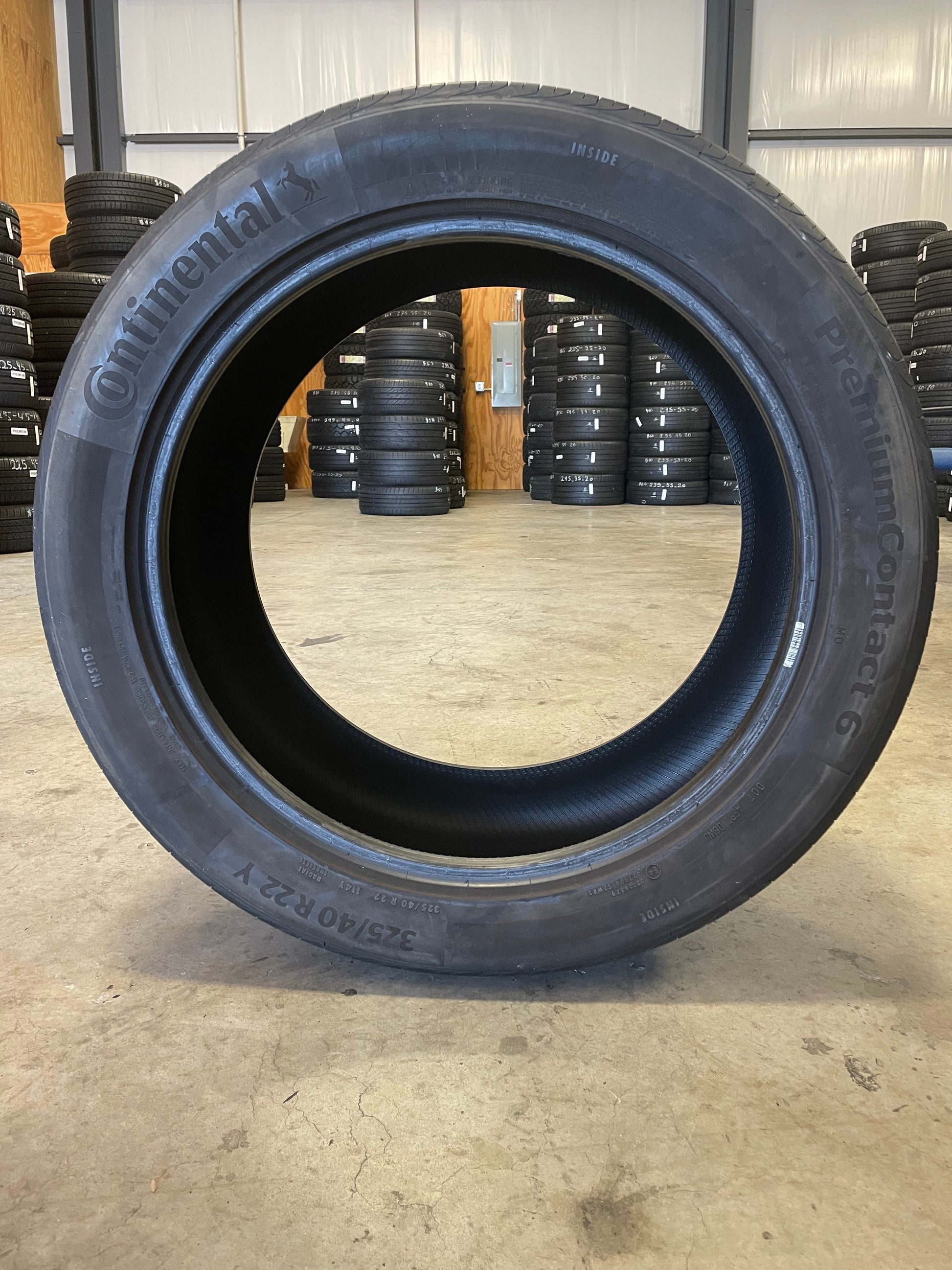 SINGLE 325/40R22 Continental PremiumContact 6 114 Y XL - Premium Used Tires