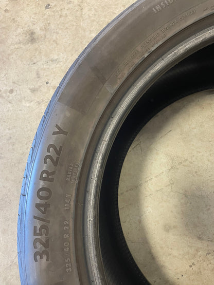 SINGLE 325/40R22 Continental PremiumContact 6 114 Y XL - Premium Used Tires