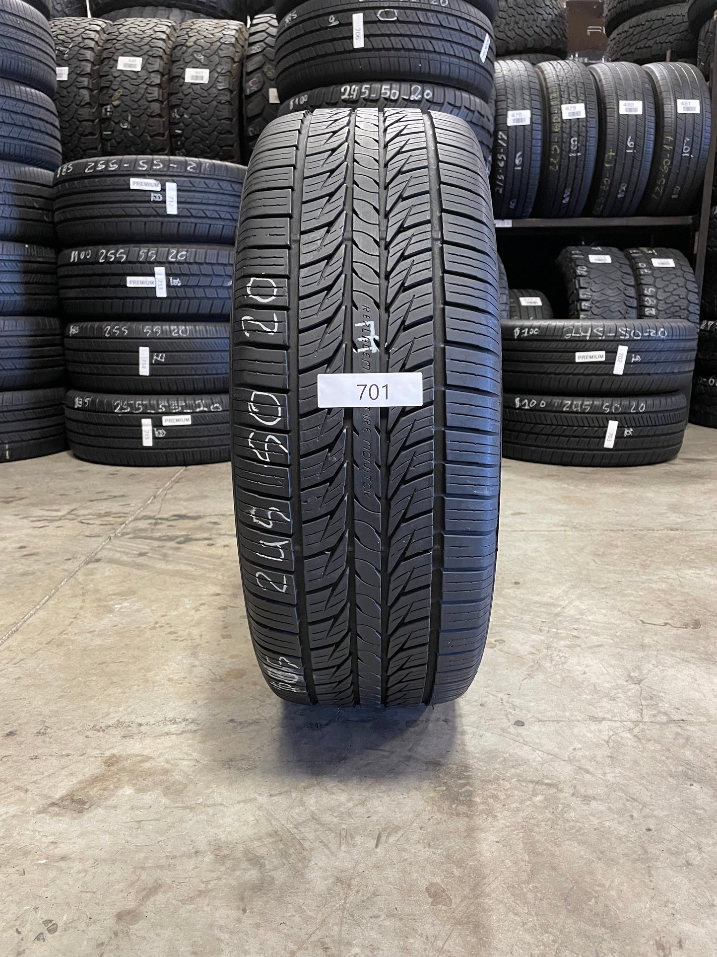 SINGLE 245/50R20 General Altimax RT 43 105 H XL - Premium Used Tires