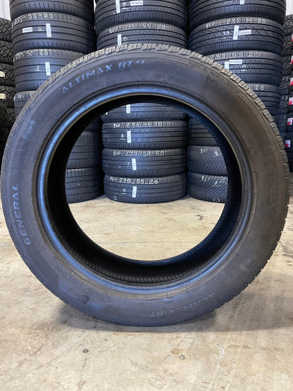 SINGLE 245/50R20 General Altimax RT 43 105 H XL - Premium Used Tires
