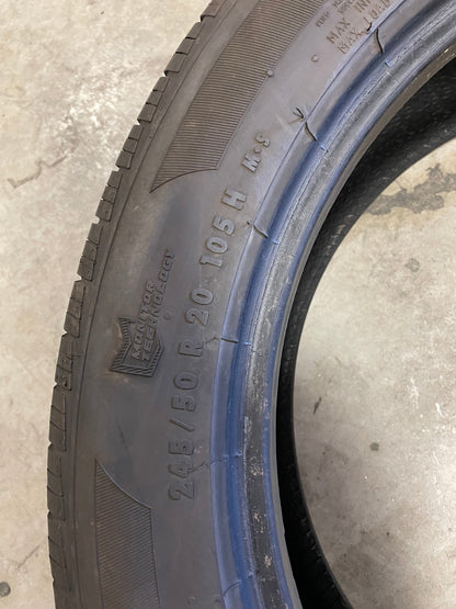 SINGLE 245/50R20 General Altimax RT 43 105 H XL - Premium Used Tires