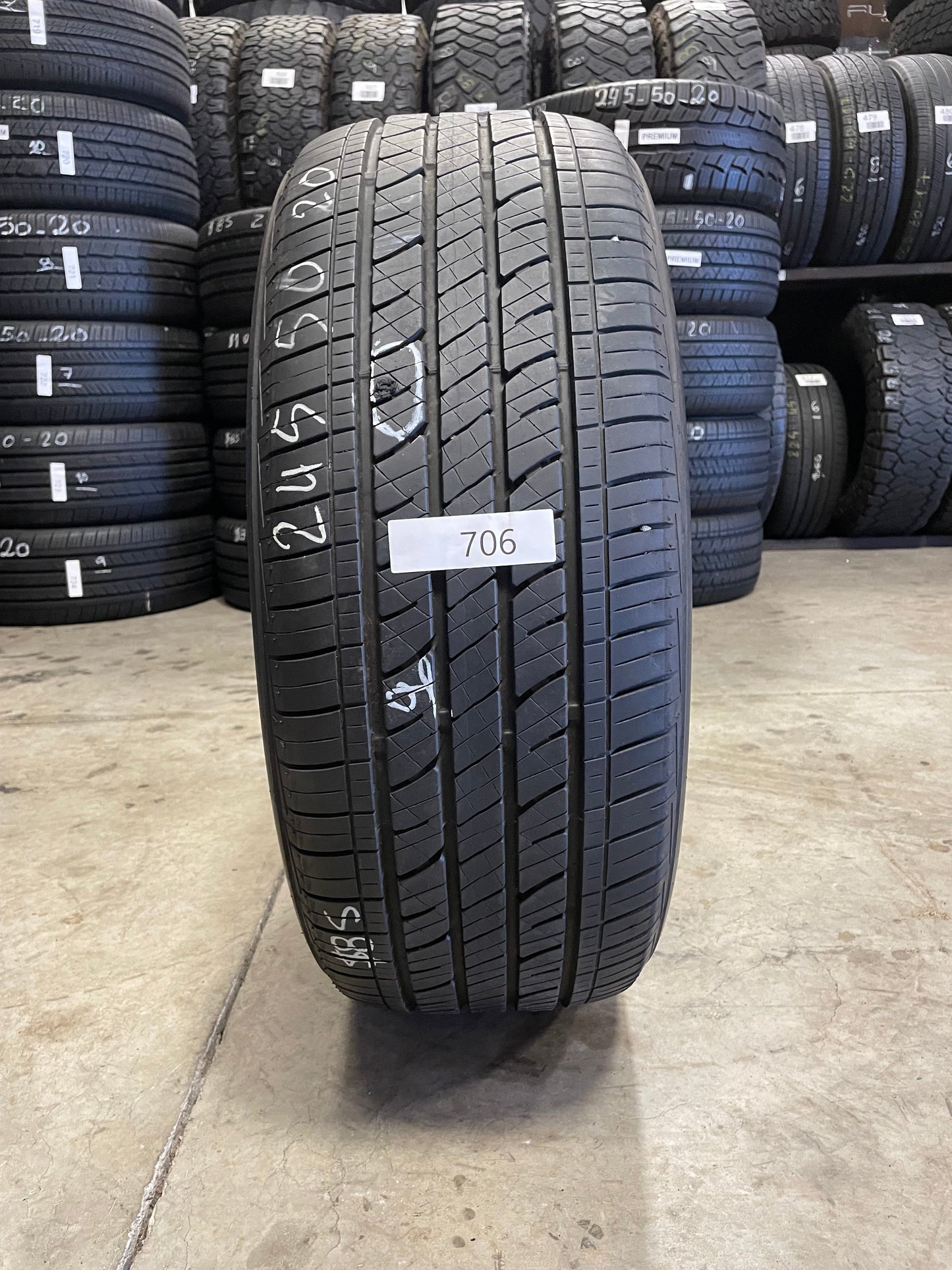 SINGLE 245/50R20 Bridgestone Dueler Sport AS 102 V SL - Premium Used Tires