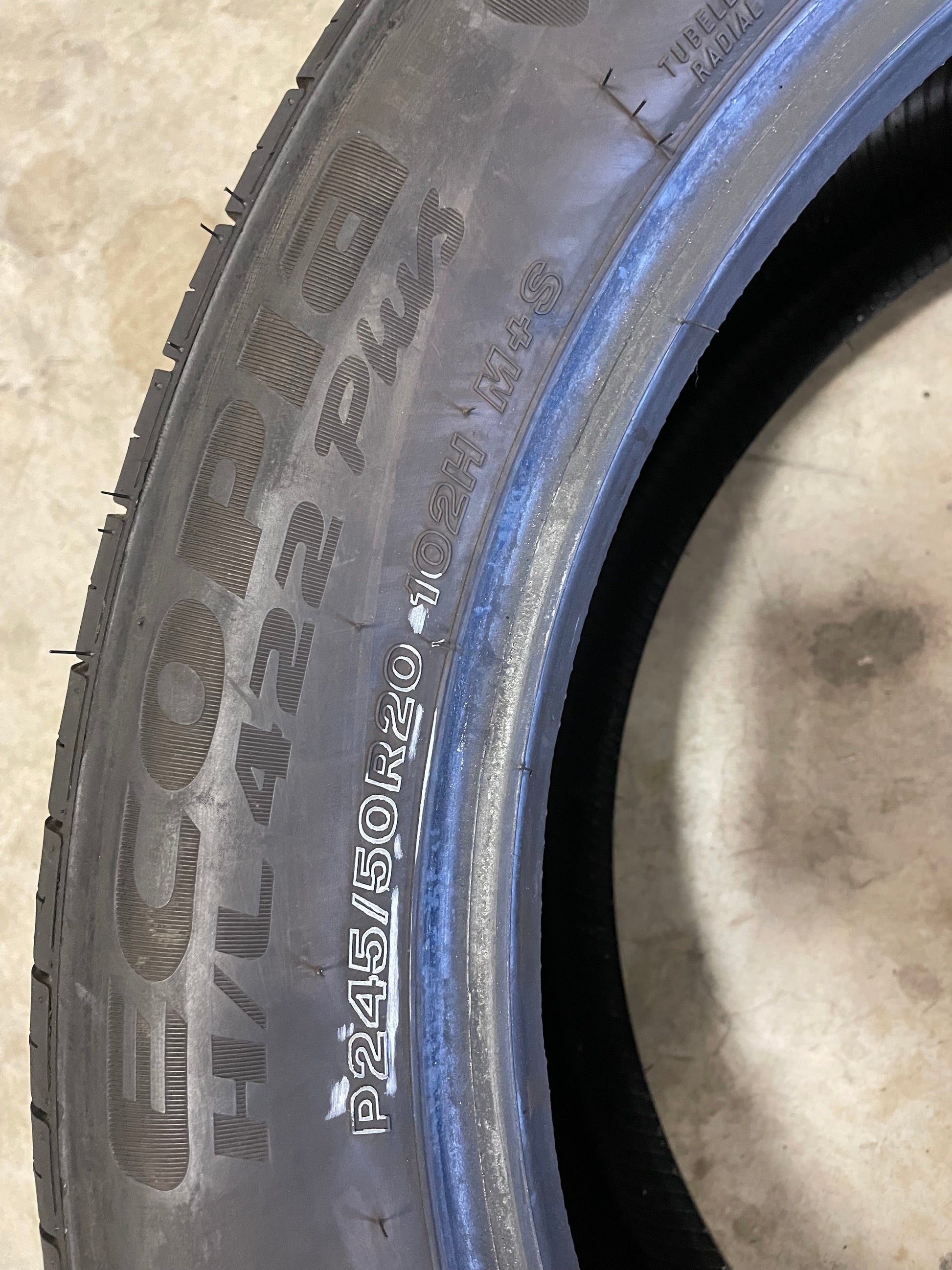 SET OF 2 245/50R20 Bridgestone Ecopia H/L 422 Plus 102 H SL - Premium Used Tires