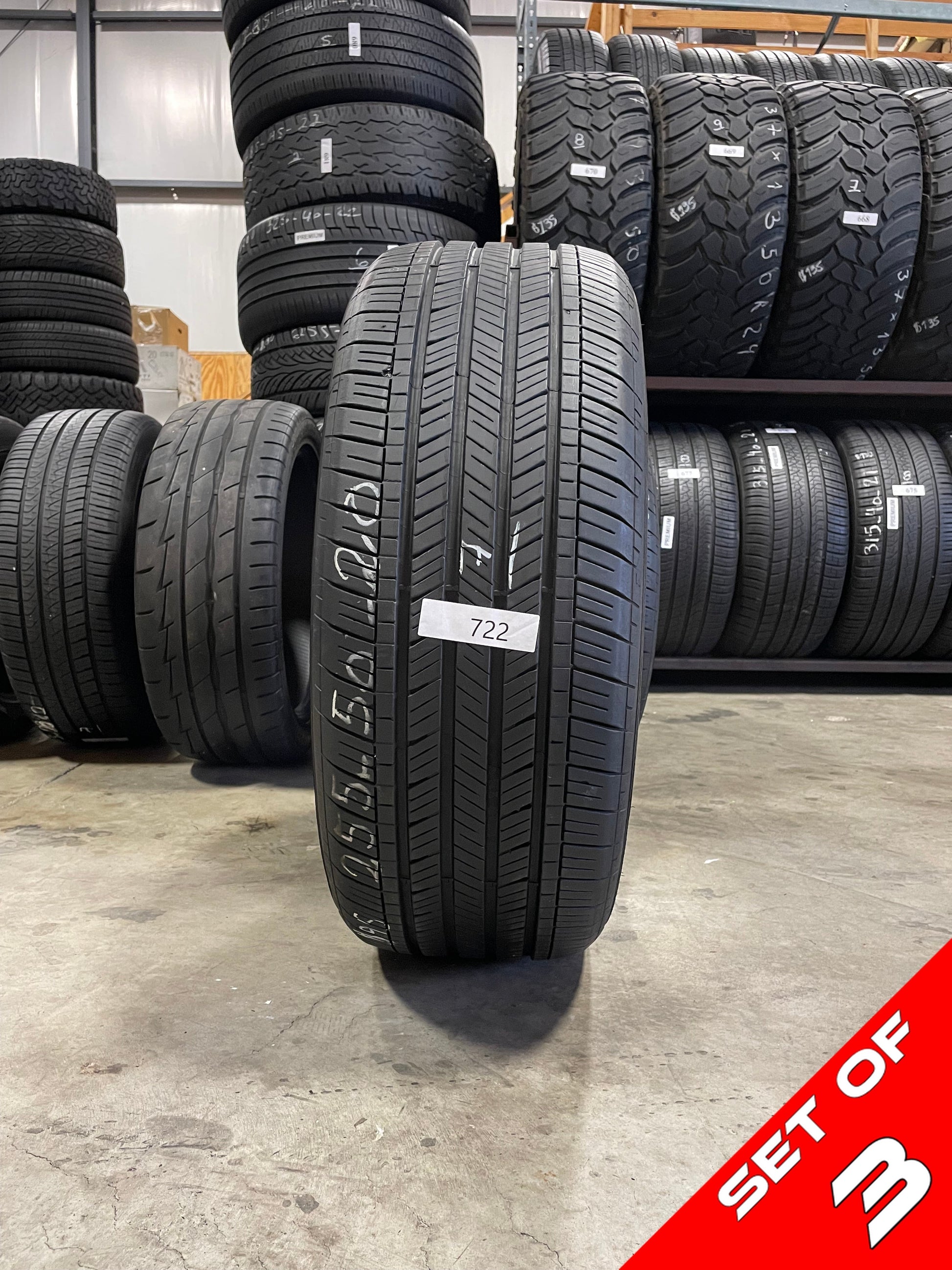 SET OF 3 255/50R20 GoodYear Assurance finesse 105 T SL - Premium Used Tires