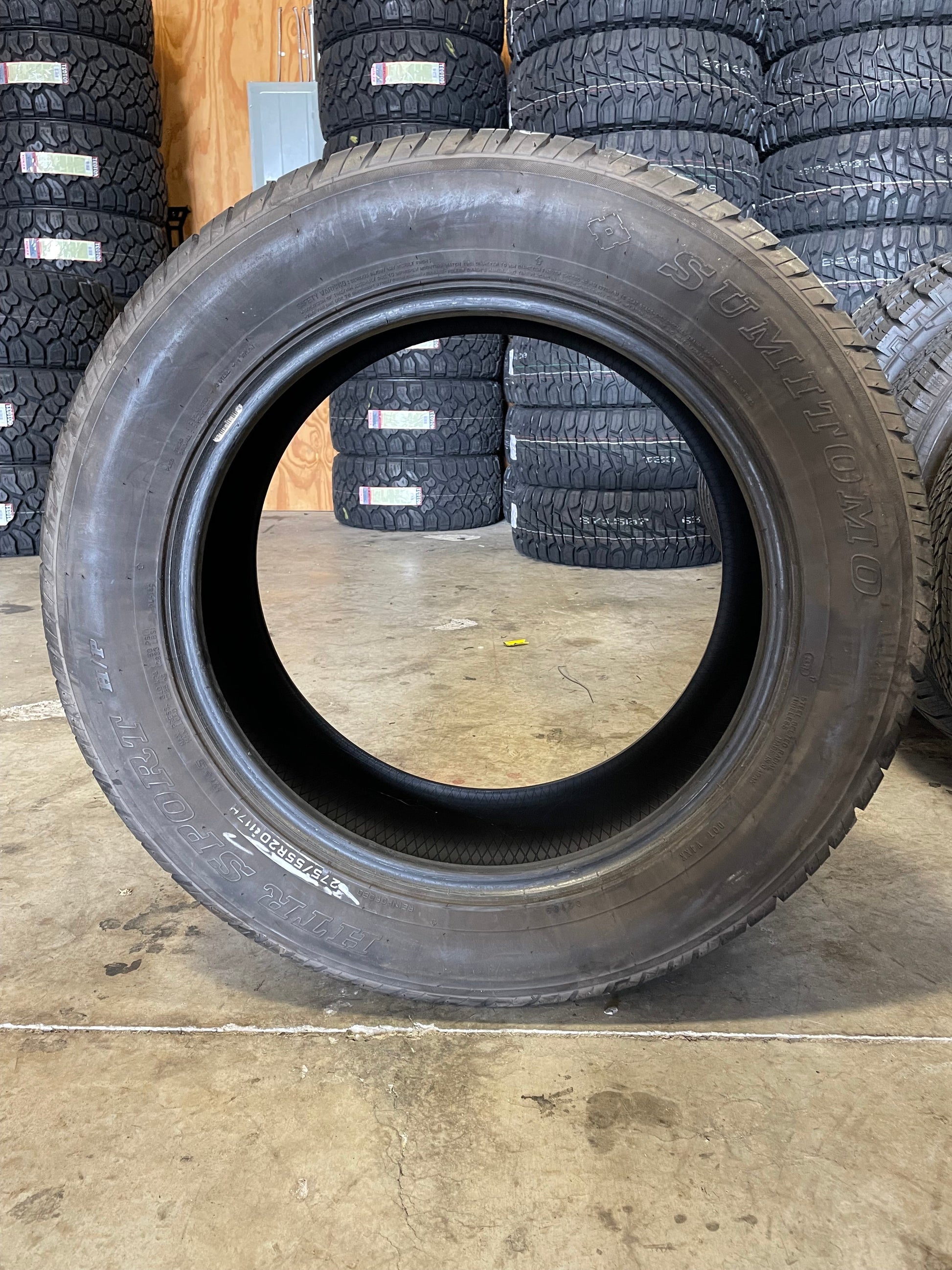 SINGLE 275/55R20 Sumitomo HTR Sport H/P 117 H SL - Premium Used Tires