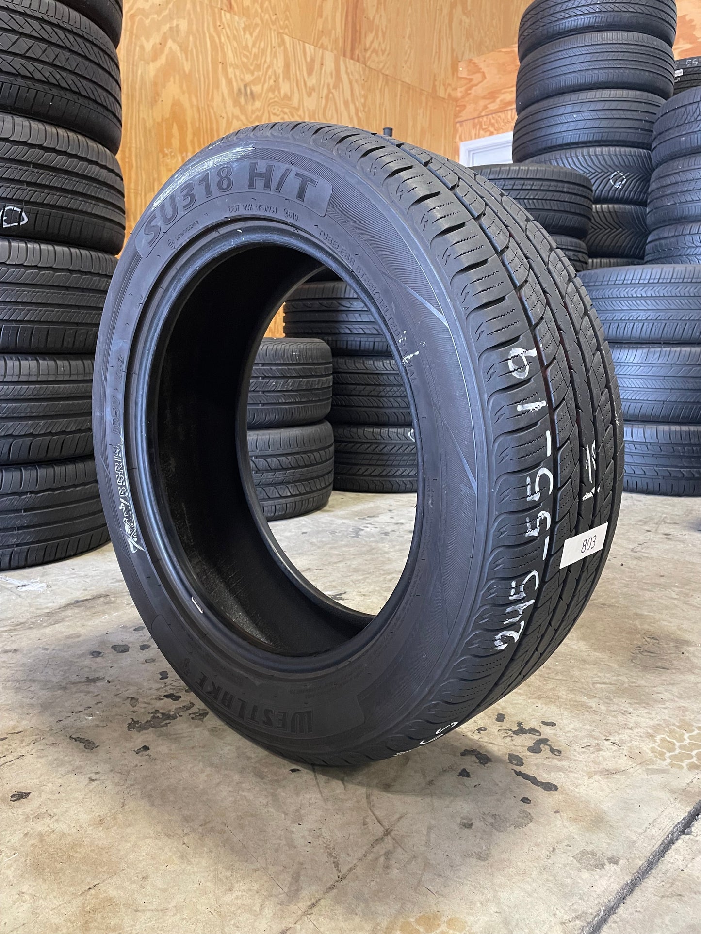 SINGLE 245/55R19 Westlake SU318 H/T 103 V SL - Premium Used Tires