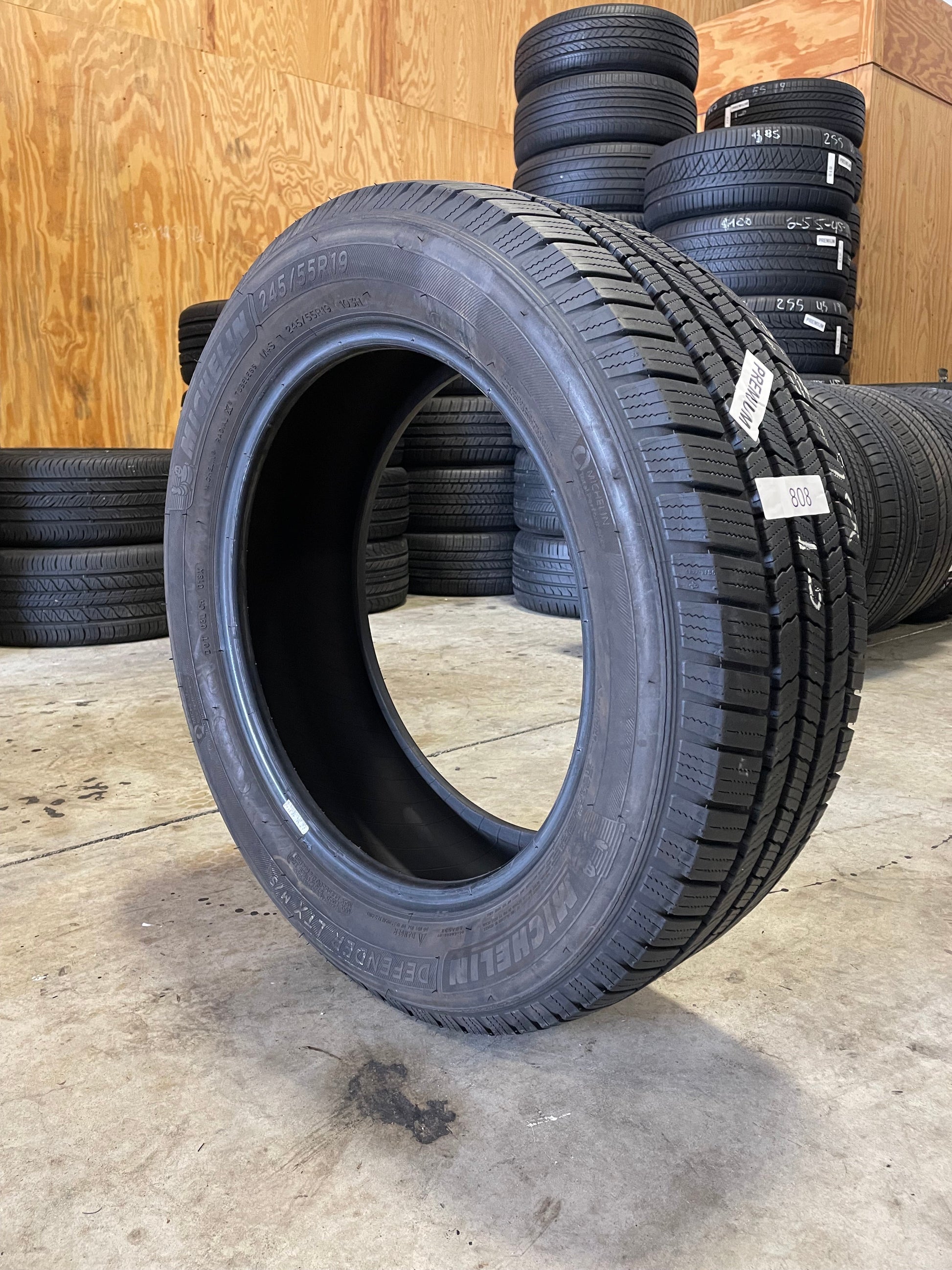 SINGLE 245/55R19 Michelin Defender LTX M/S 103 H SL - Premium Used Tires