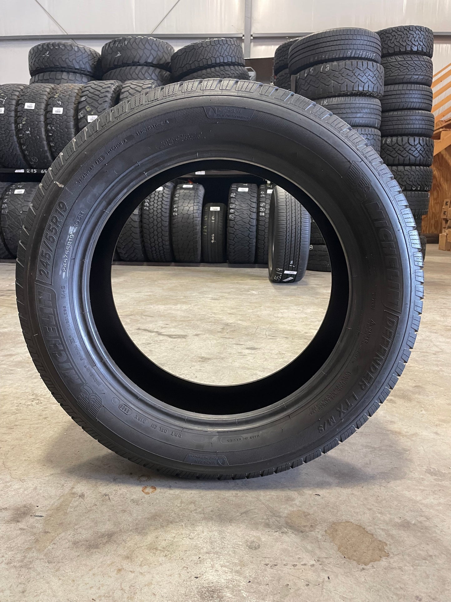 SINGLE 245/55R19 Michelin Defender LTX M/S 103 H SL - Premium Used Tires