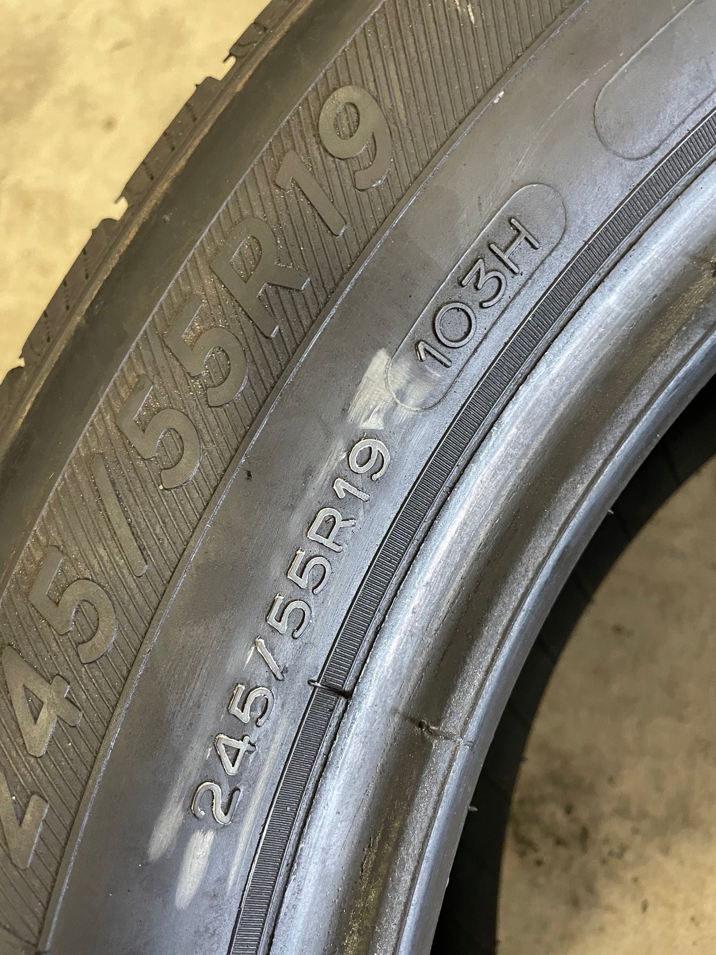 SINGLE 245/55R19 Michelin Defender LTX M/S 103 H SL - Premium Used Tires
