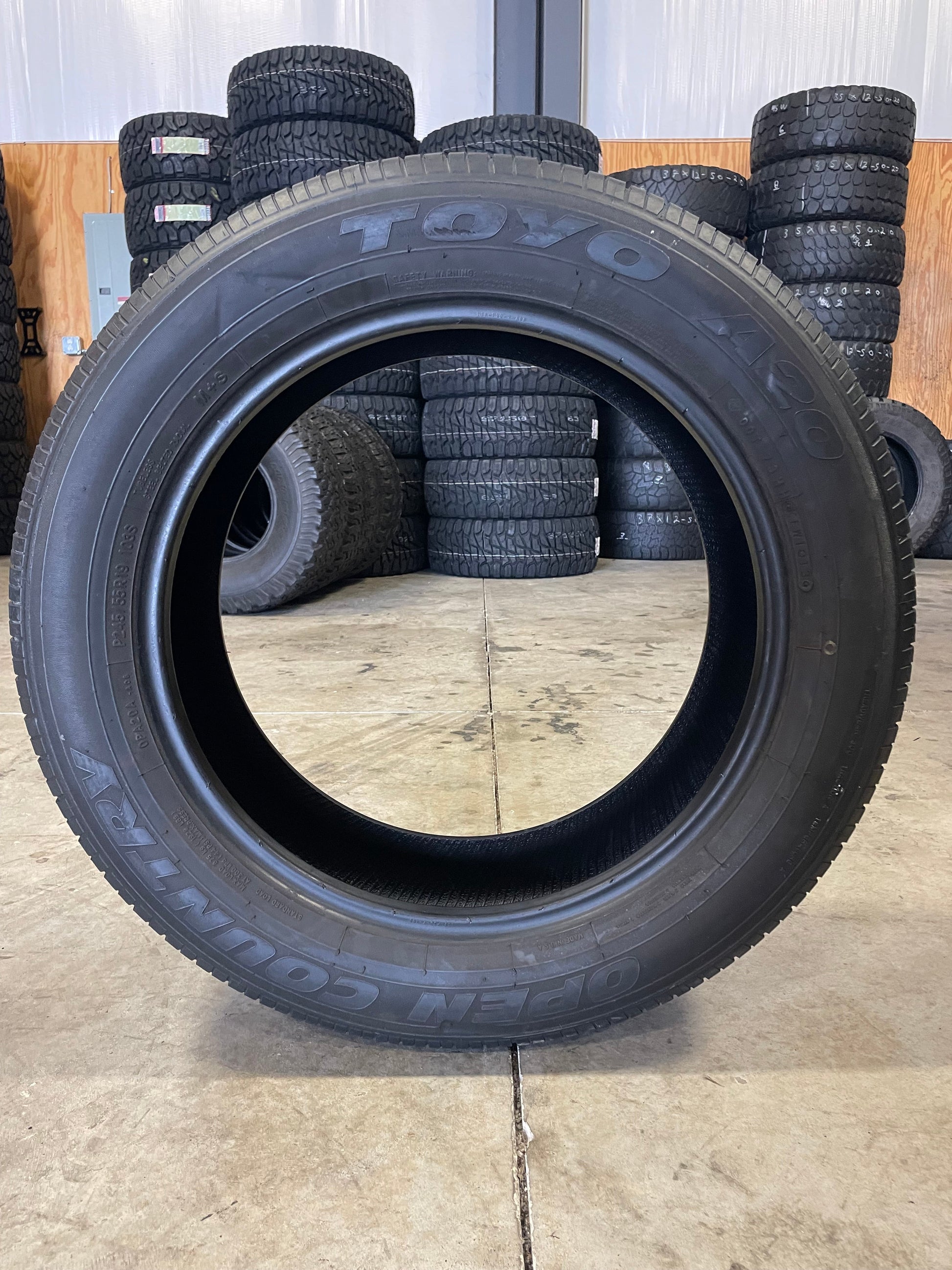 SINGLE 245/55R19 Toyo Open Country A20 103 S SL - Premium Used Tires