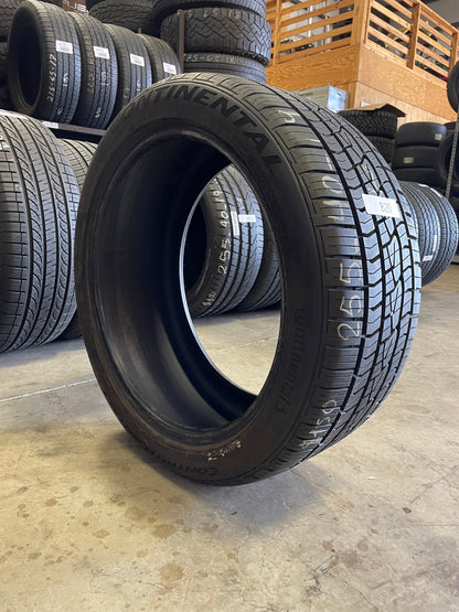 SINGLE 255/40R19 Continental Control Contanct 100 Y XL - Premium Used Tires